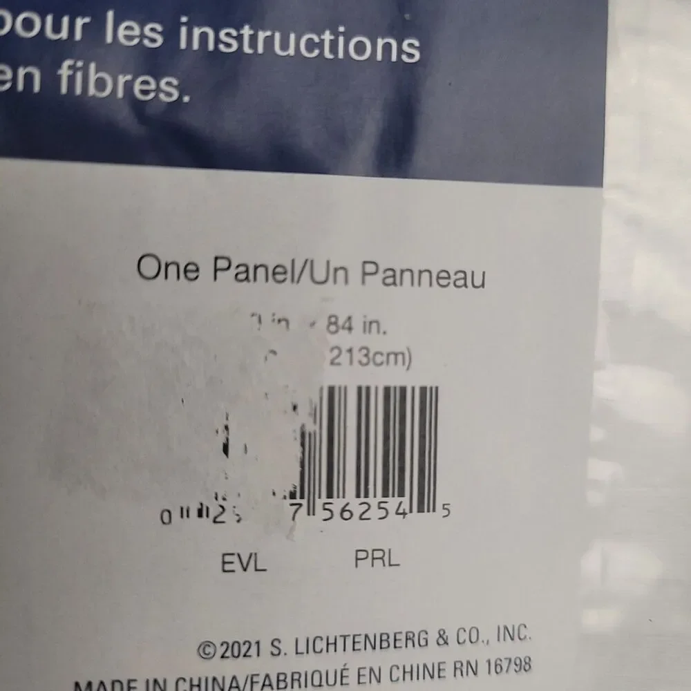 Sun Zero Dupioni Silk thermal blackout SINGLE curtain valance 'Pearl' 40x84 #BT1